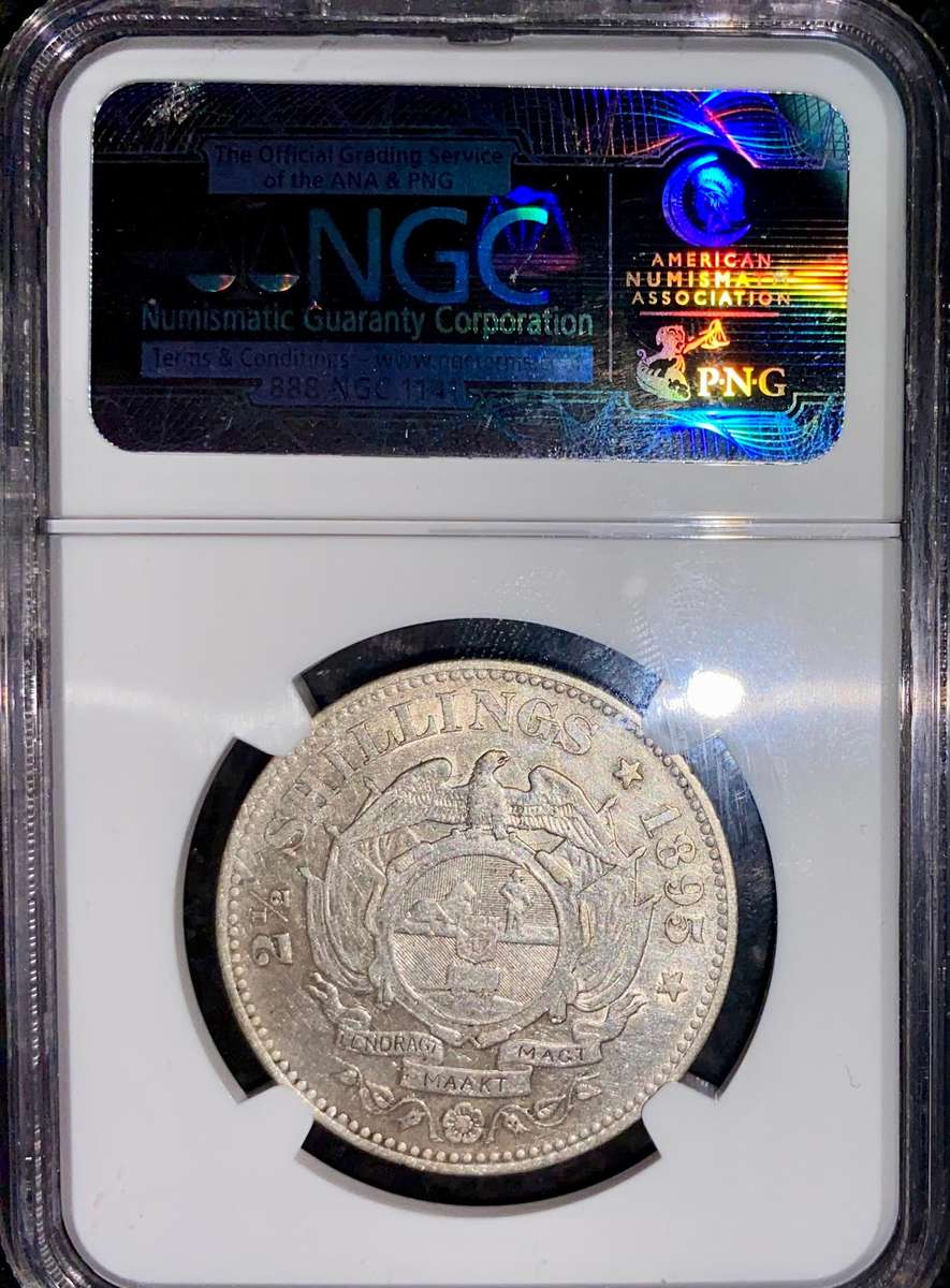 Z.A.R Graded 1895 - 2 1/2 shilling VF30 SANGS