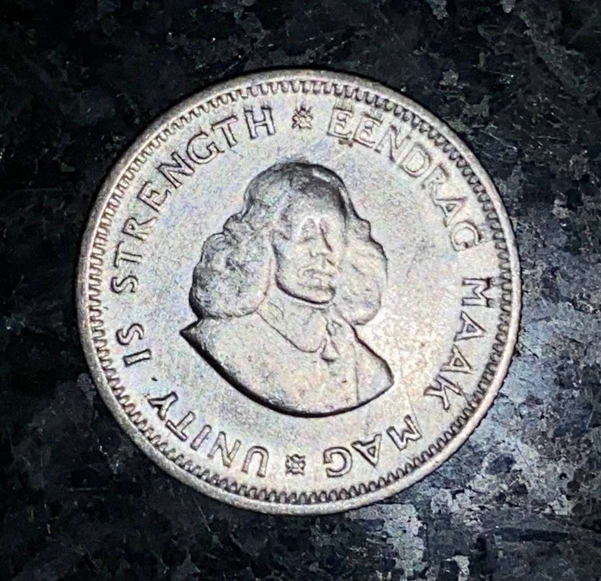 South Africa Silver 5 cent 1962