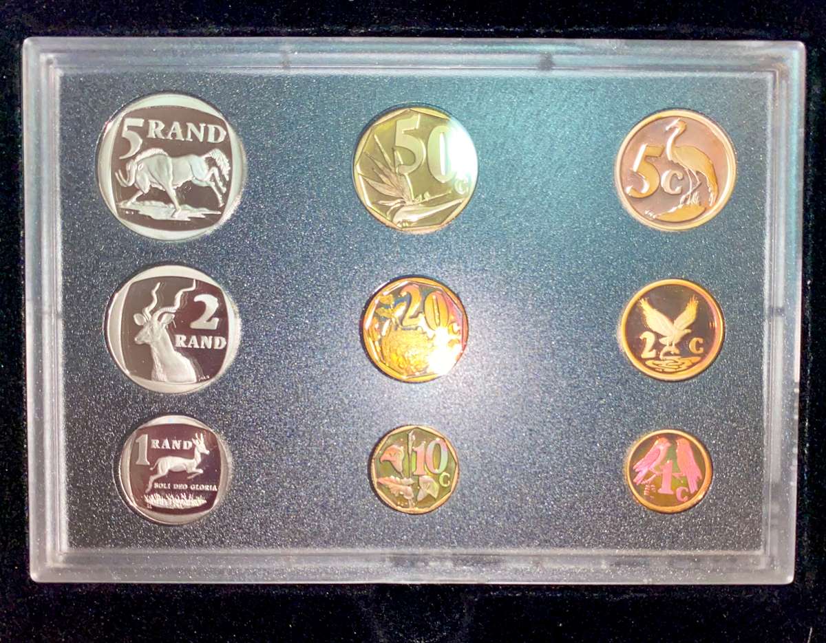 SOUTH AFRICA PROOF SET R5 TO 1 CENT - 2001