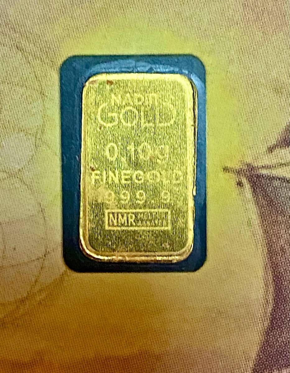 KARATBAR CASHGOLD CARDS - GOLD 999.9 PURITY (24CT) BID PER BAR 0.10g (4 AVAILABLE )