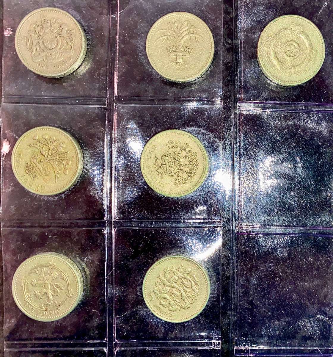 Great Britain Collection 1 pound 1983-2010 in coin folder - lot 6