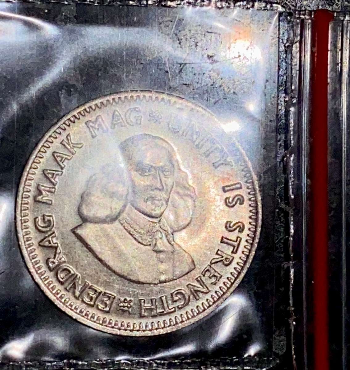 SOUTH AFRICA SILVER 2 1/2 CENT 1961 UNC (BID PER COIN) 2 AVAILABLE