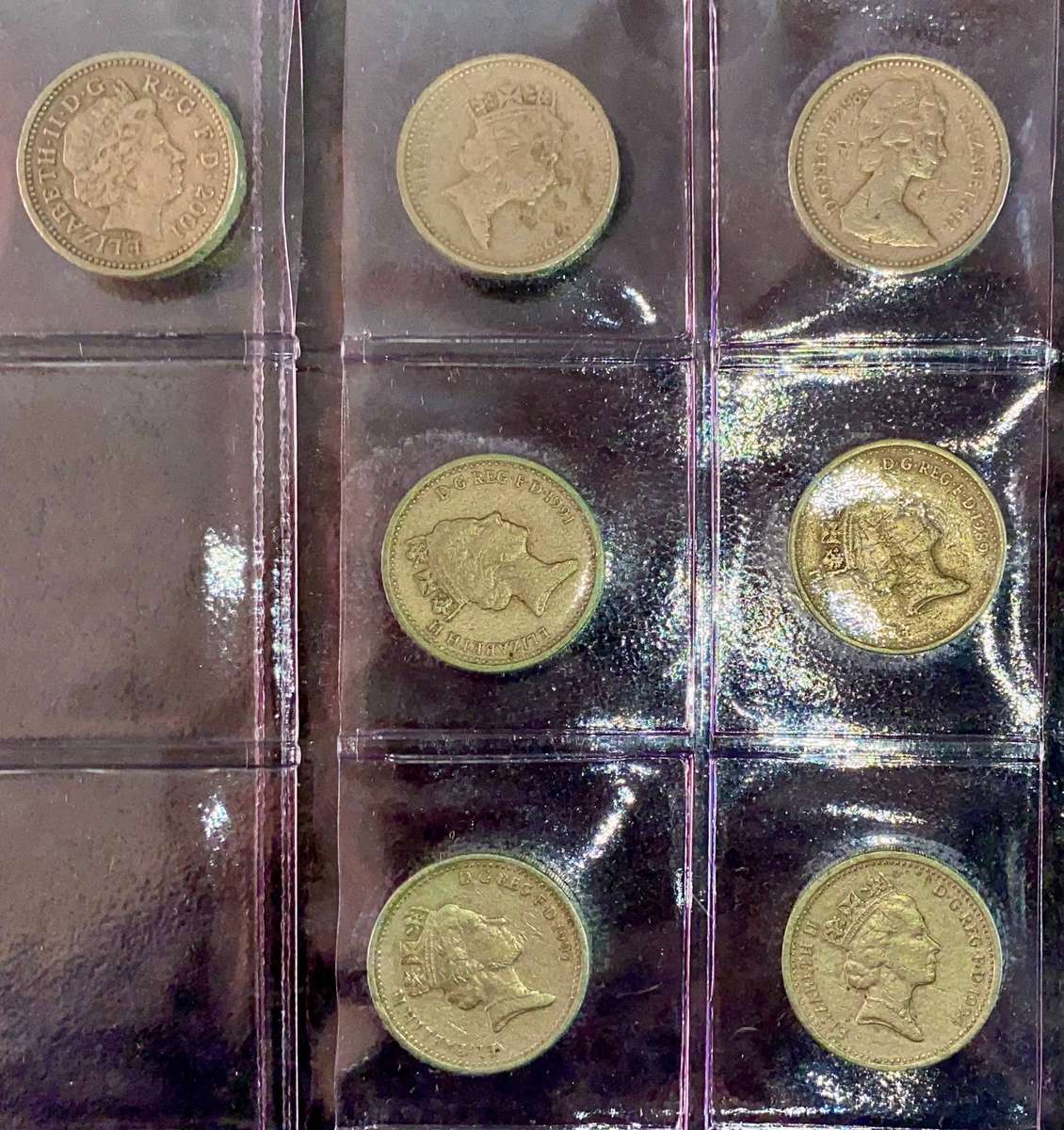 Great Britain Collection 1 pound 1983-2010 in coin folder - lot 6