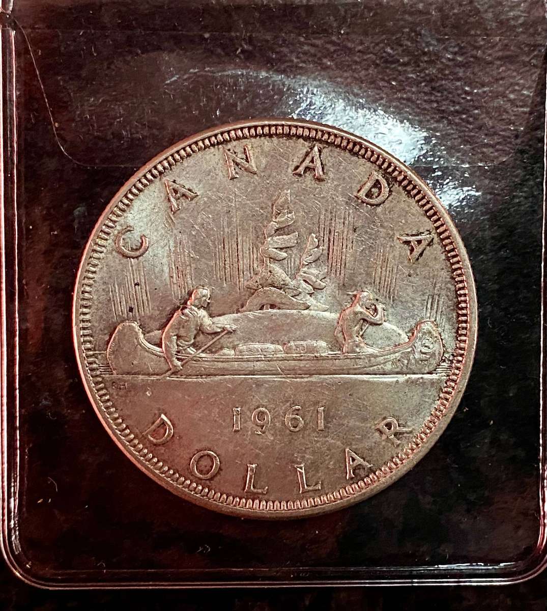Canada Silver 1 dollar 1961 silver .800