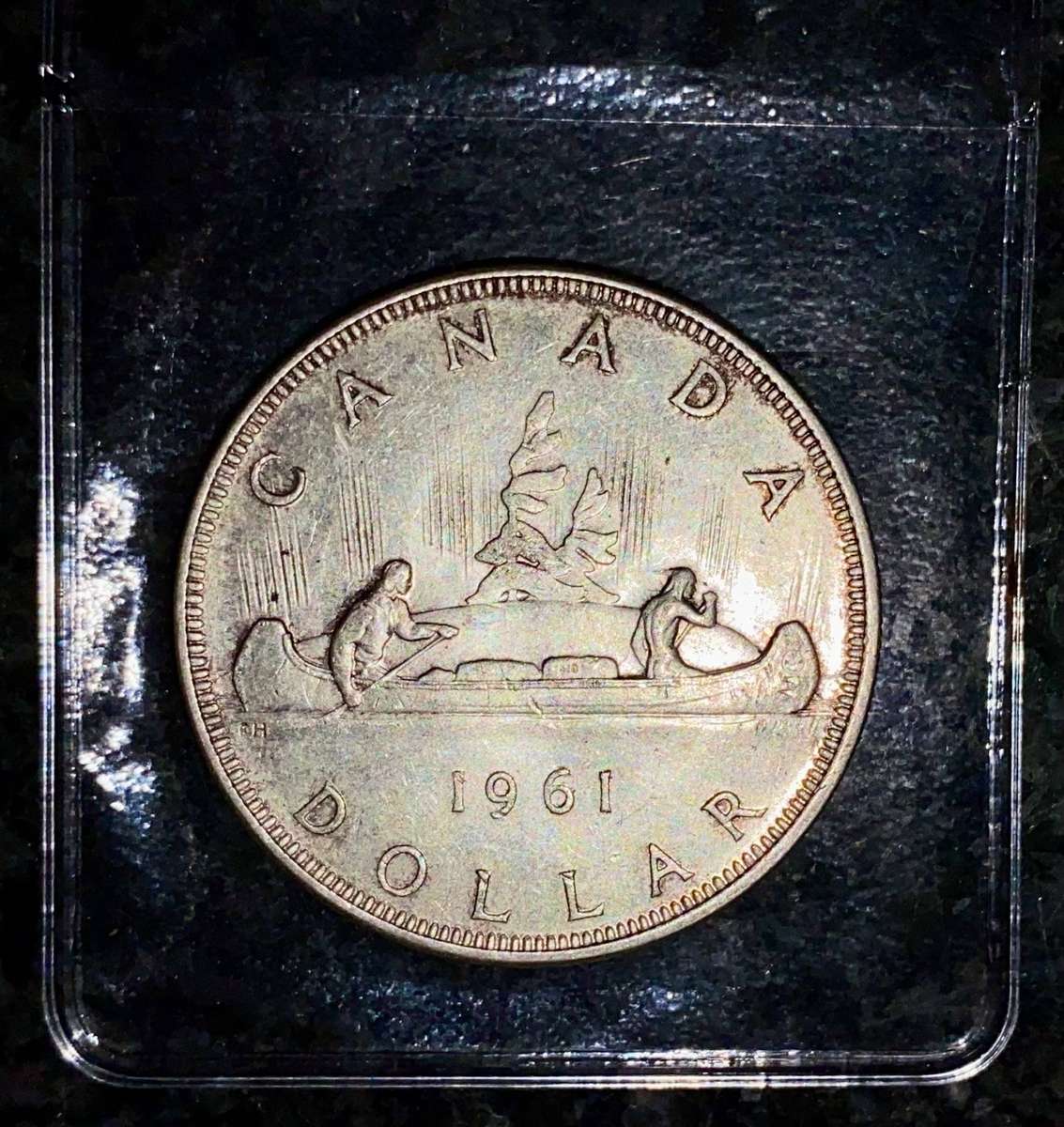 Canada Silver 1 dollar 1961 silver .800