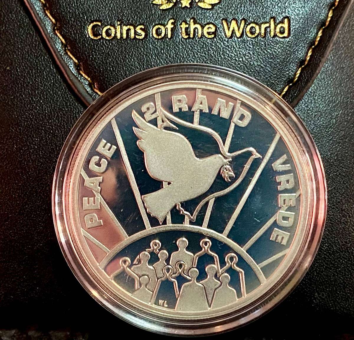 South Africa. Proof Silver R2 - Peace - in pouch