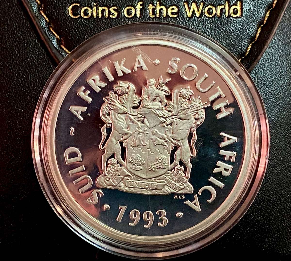 South Africa. Proof Silver R2 - Peace - in pouch