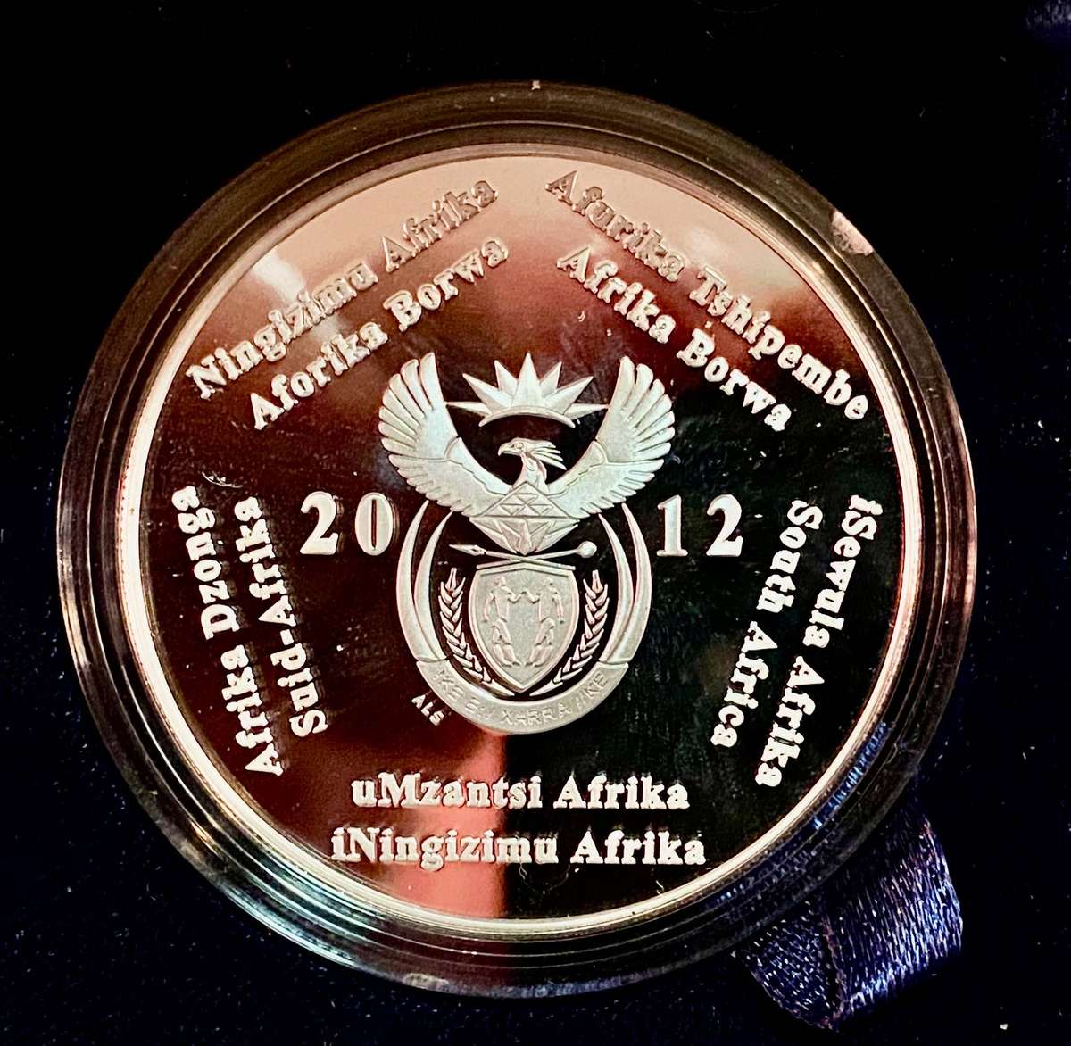 South Africa. Proof Silver R2 - Trains of South Africa 2012 Gautrain - SA Mint box + certificate