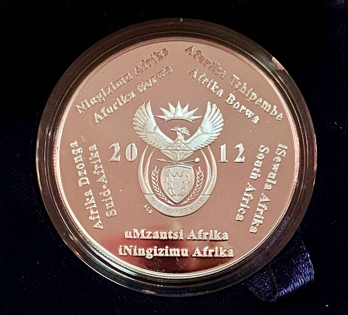 South Africa. Proof Silver R2 - Trains of South Africa 2012 Gautrain - SA Mint box + certificate