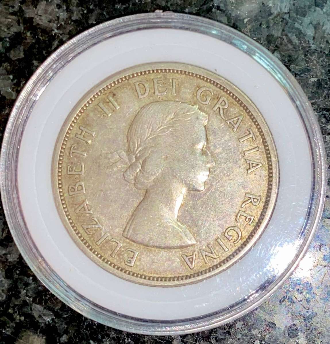 Canada Silver 1 dollar 1963 silver .800 in capsule