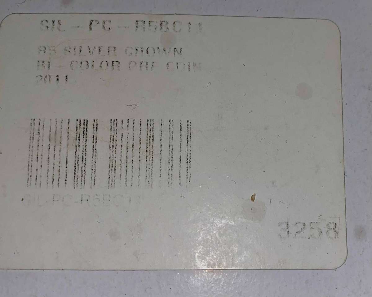 South Africa. Proof Silver R5 - Bi-Colour 2011 sterling silver 24ct gold plated in sam box + cert