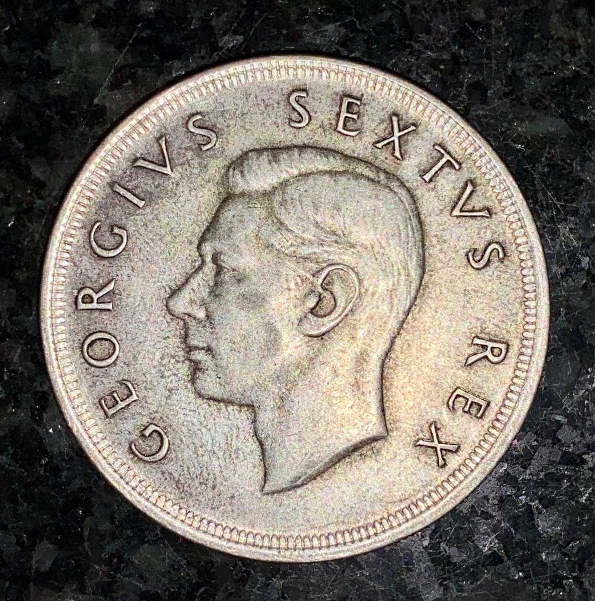 SA Union silver 5 shillings 1952