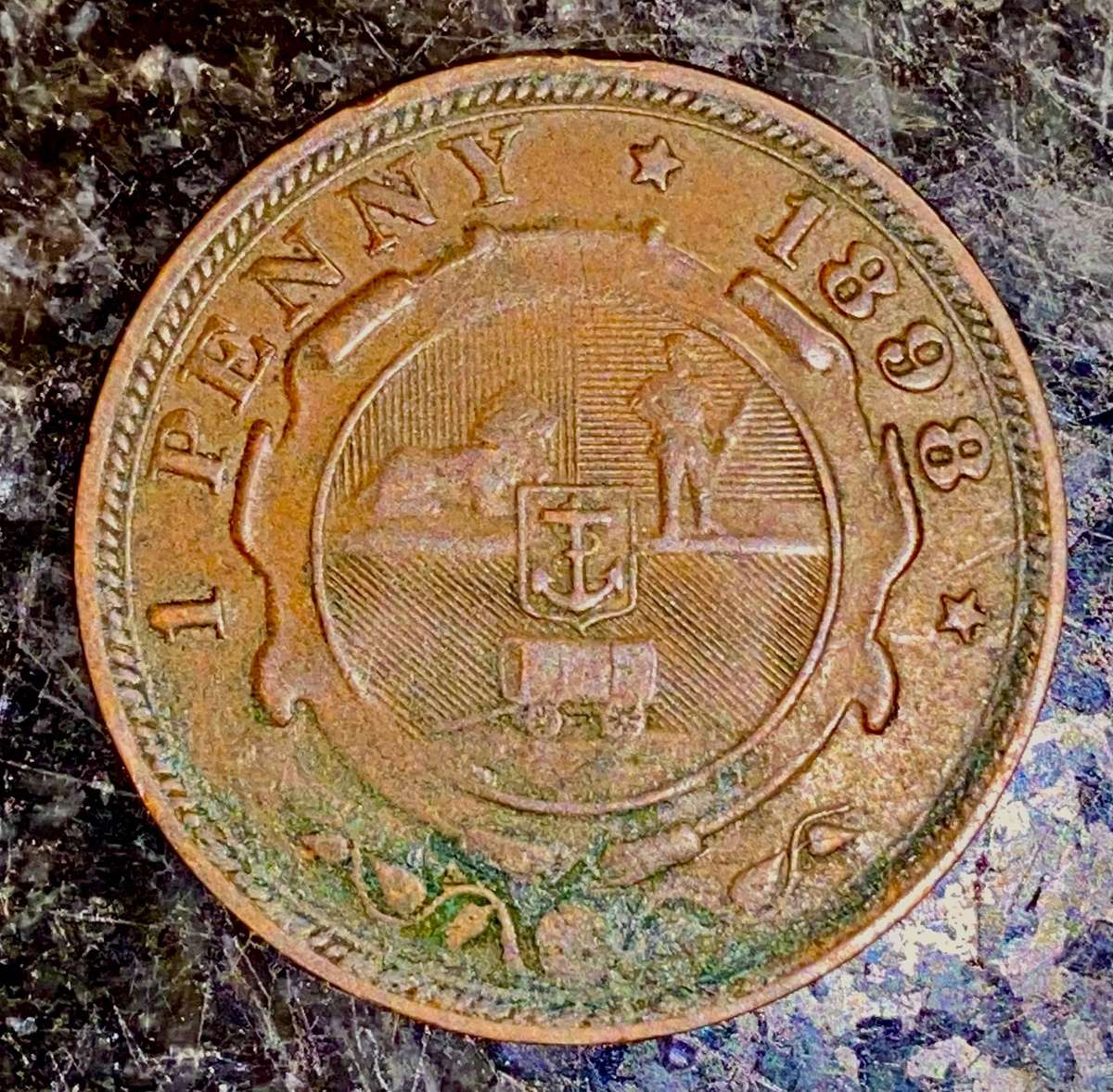 ZAR 1898 -- 1 Penny