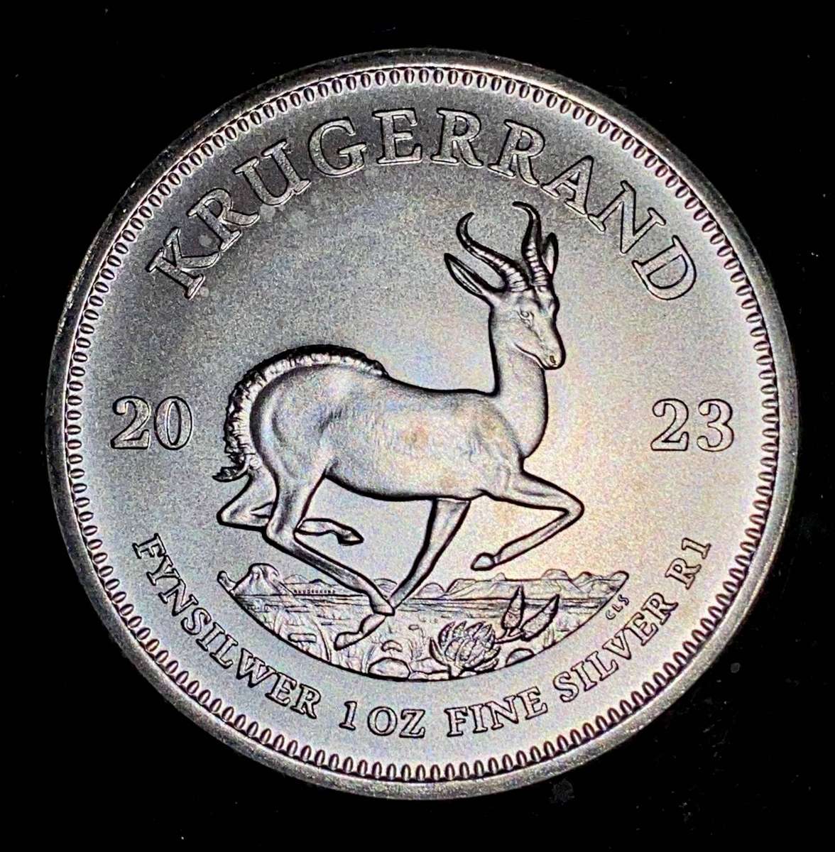 South Africa. 1OZ Fine Silver Krugerrand 2023 Uncirculated