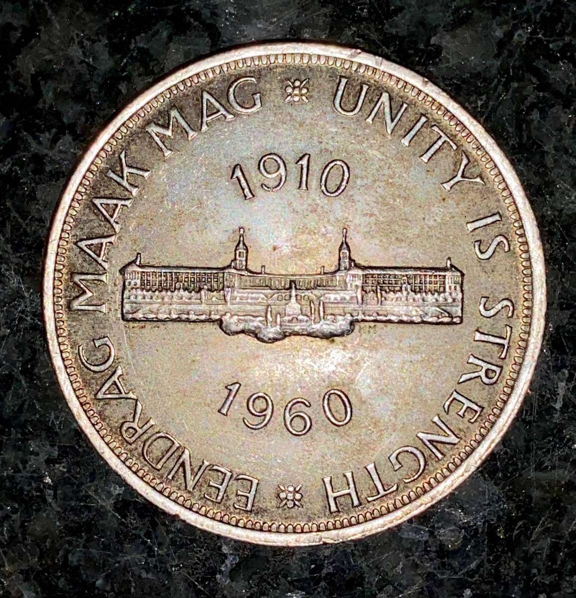 SA Union Silver 5 shillings 1960 silver Crown