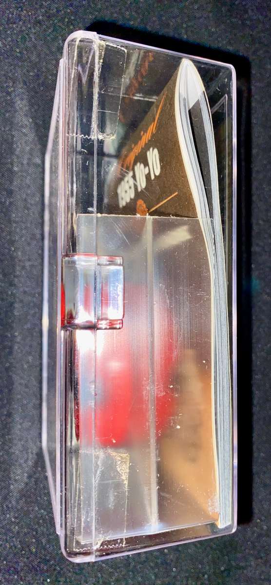 VINTAGE 1955 DUNCAN WOODEN YO-YO SUPER TOURNAMENT TOPS IN PROTECTIVE CASE STILL SEALED & TRICK BOOK