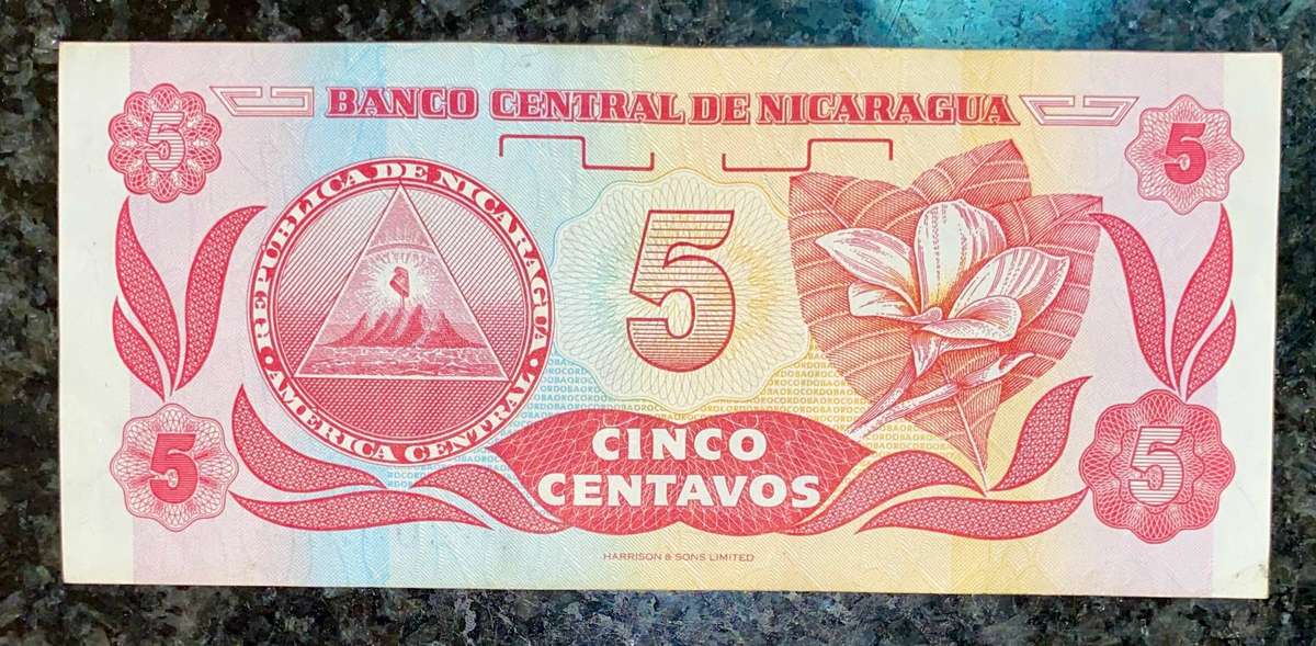 Nicaragua 5 cordobas ND