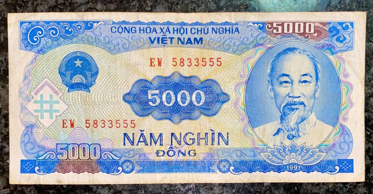 Vietnam. 5000 dong 1991