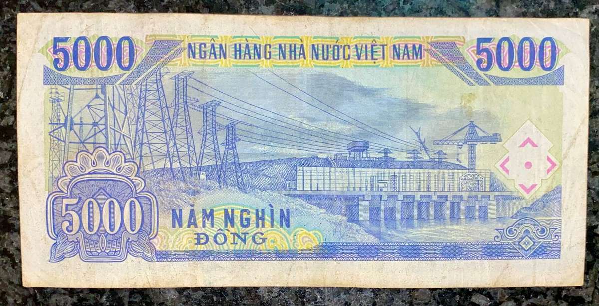 Vietnam. 5000 dong 1991