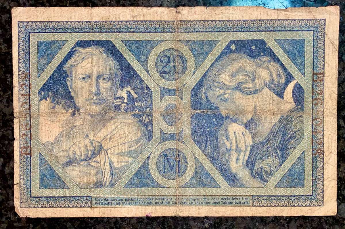 Germany. 20 mark 1915