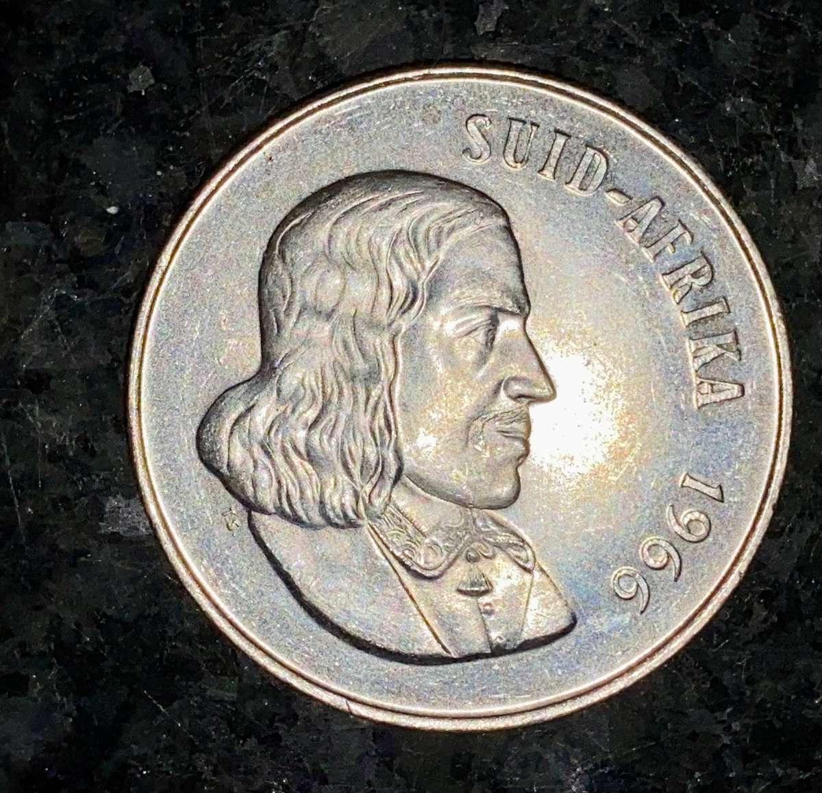 South Africa Silver R1 -- 1966 Afrikaans