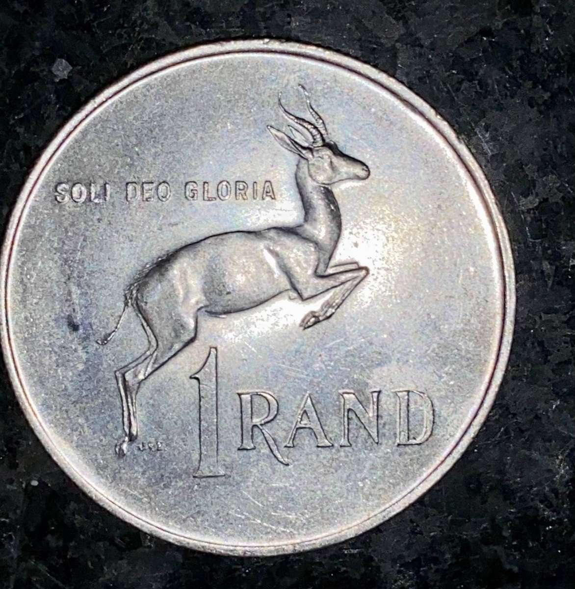 South Africa Silver R1 -- 1966 Afrikaans