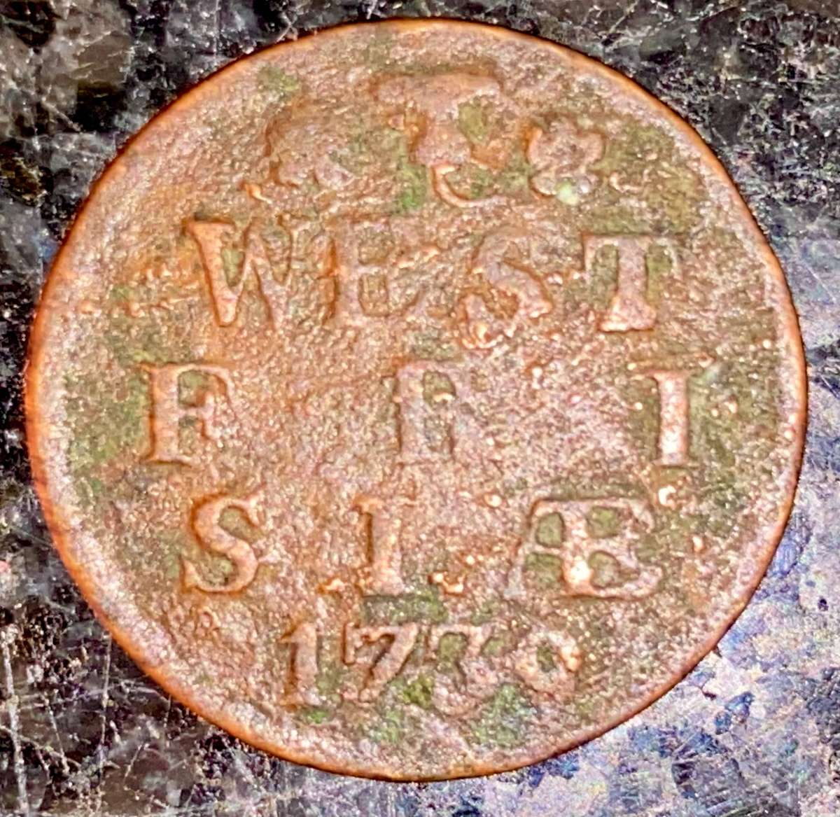 Dutch - West Friesland 1 duit 1739 - New York penny