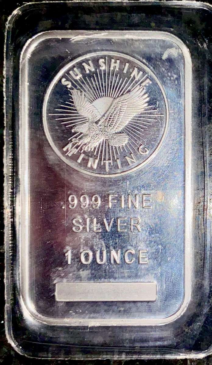 SUNSHINE MINT - ONE TROY ONCE 999 FINE SILVER 1OZ UNC - STILL SEALED
