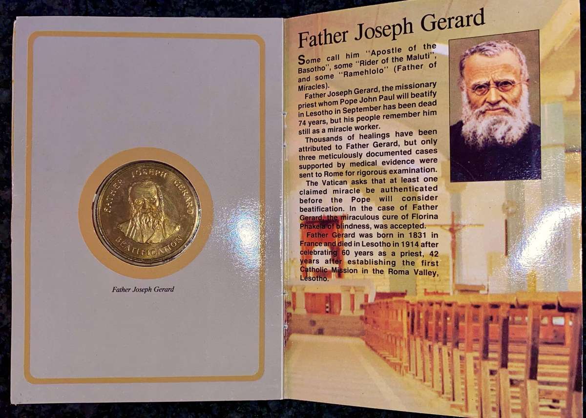 Pope John Paul ll commemorative medallion 15-09-1988 in original folder