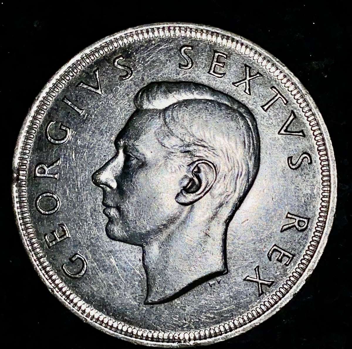 S A UNION SILVER 5 SHILLINGS 1951 GOOD CONDITION SILVER CROWN