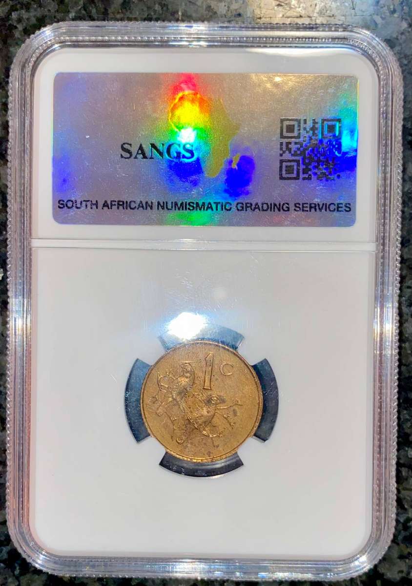 South Africa Graded 1 cent 1989 PF63RB SANGS