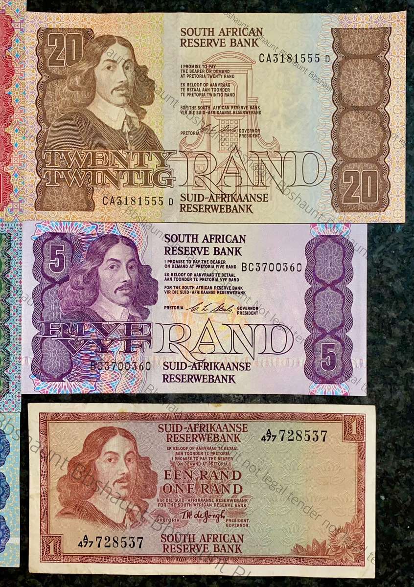 COMPLETE SET OF CL STALS & DECIMALS R50 TO R2AA --1ST ISSUE 1990 [R1 DE JONGH 1967] GOOD CONDITION