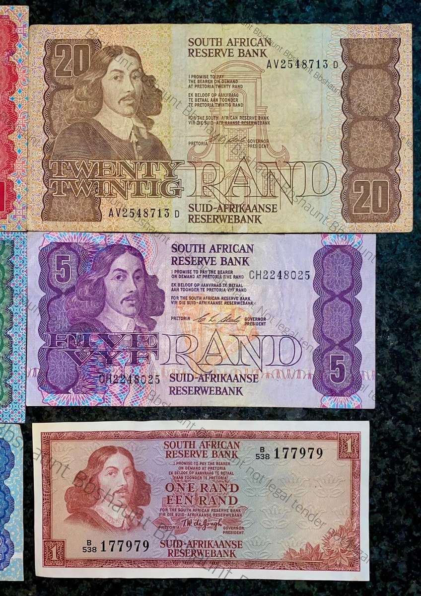 Complete Set CL Stals & Decimals R50 to R2AA - 1st issue 1990 (R1 TW De Jongh) (1 bid takes all)