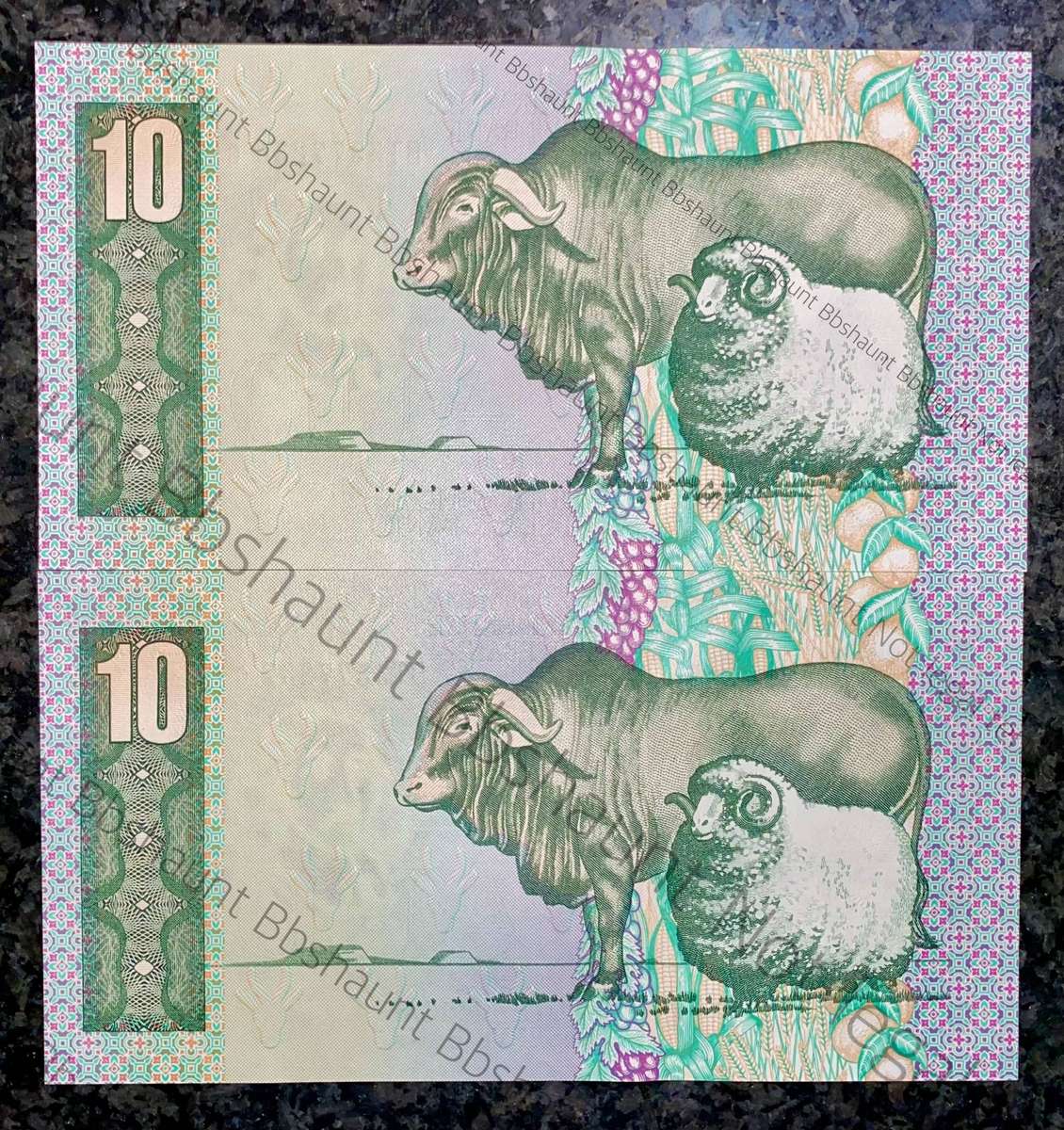 CL Stals. R10 in sequence BT3377236-237 UNC 1st issue 1990 (1 bid takes all)