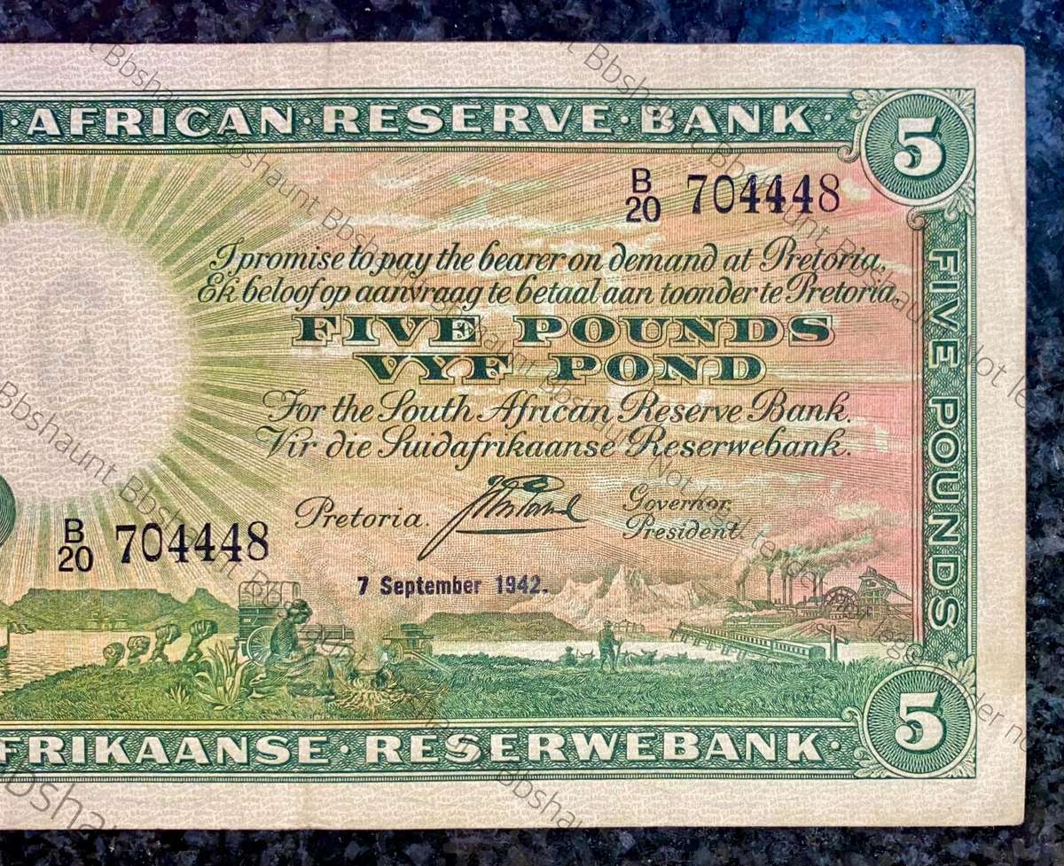 J Postmus. 5 pound 7th September 1942 - B20 /704448