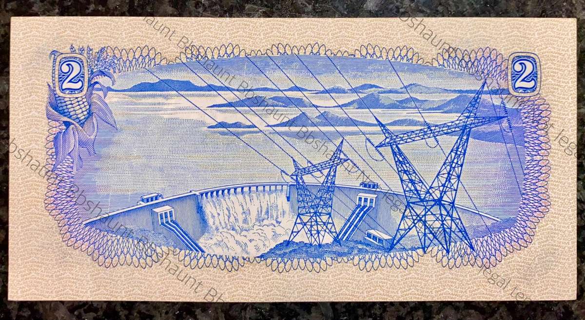 Replacement Note. TW De Jongh R2 -- Y4 /038682 Springbuck wtm -- Unc 3nd issue 1976 very scarce