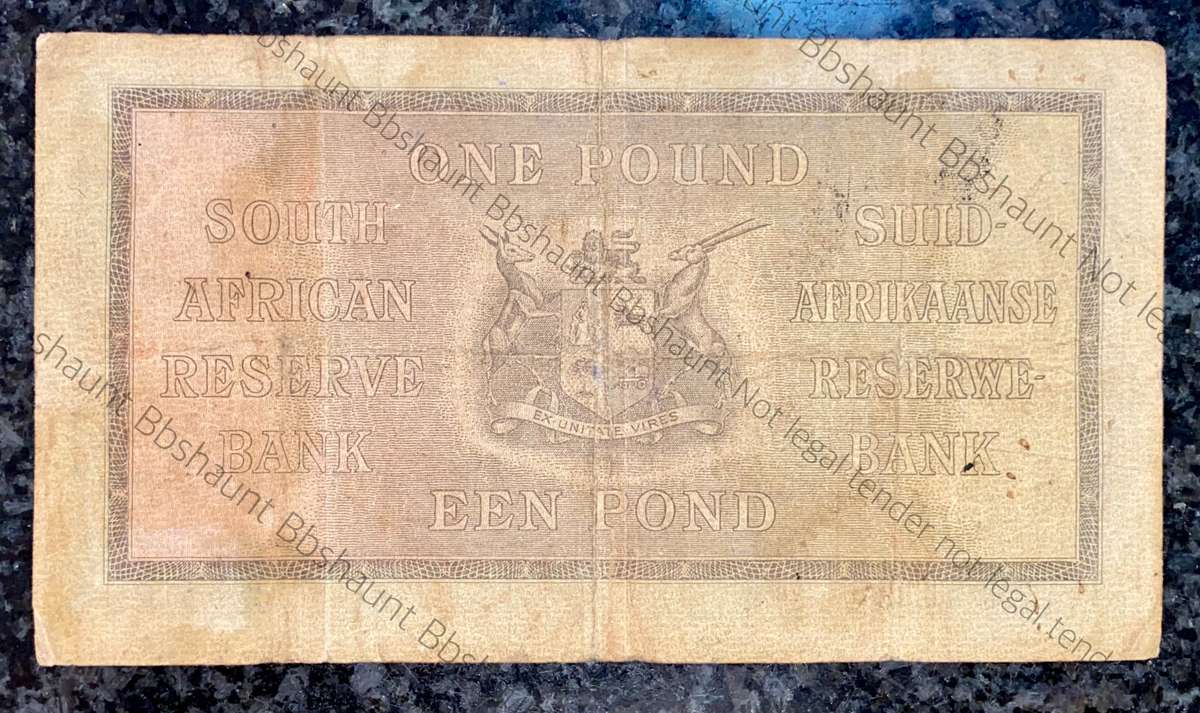 M.H De Kock 1 pound 6th September 1946 - A159