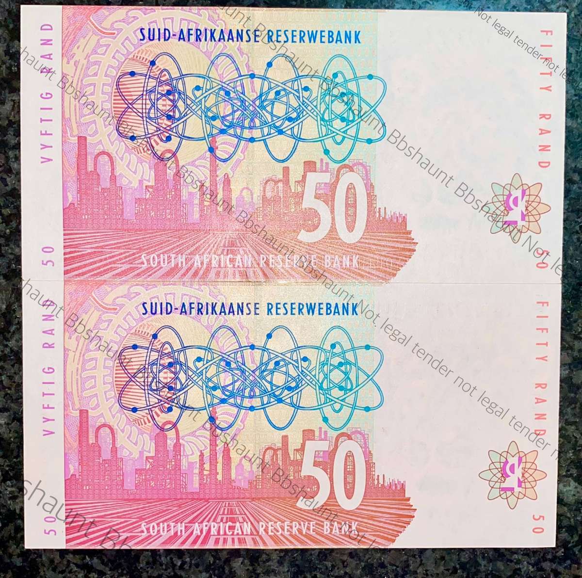 CL Stals. R50 in sequence CL0562378-379 -- 2nd issue 1992 unc lion wtm (1 bid  takes all)