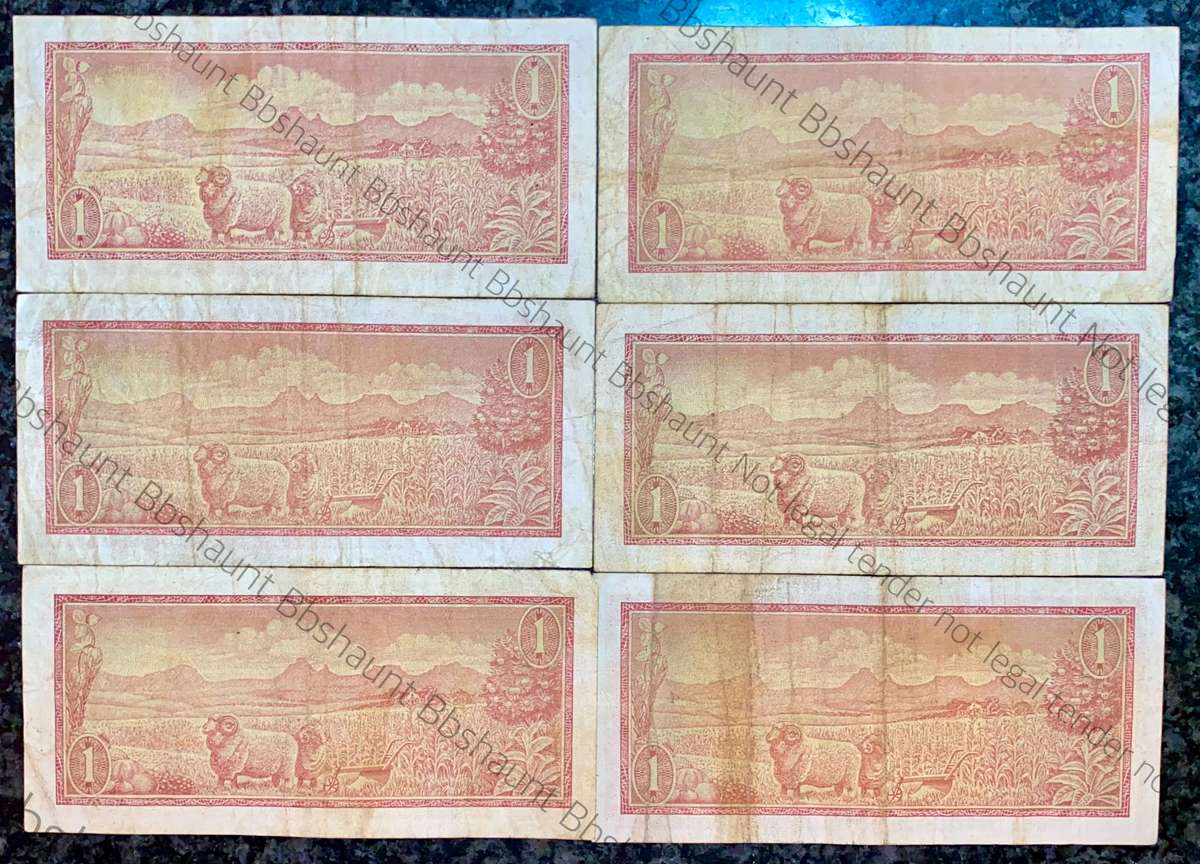 TW DE JONGH R1 - B SERIES 1970-1975( 1 BID TAKES ALL 6 NOTES)
