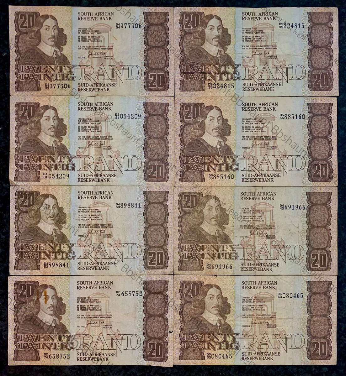 GPC De Kock. R20 --1980s Van Riebeeck wtm (1 bid takes all)