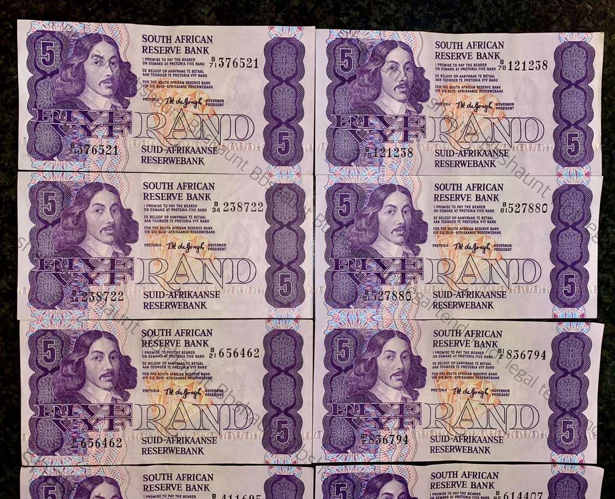 Tw De Jongh. R5 Van Riebeeck wm 1978 (bid per note)