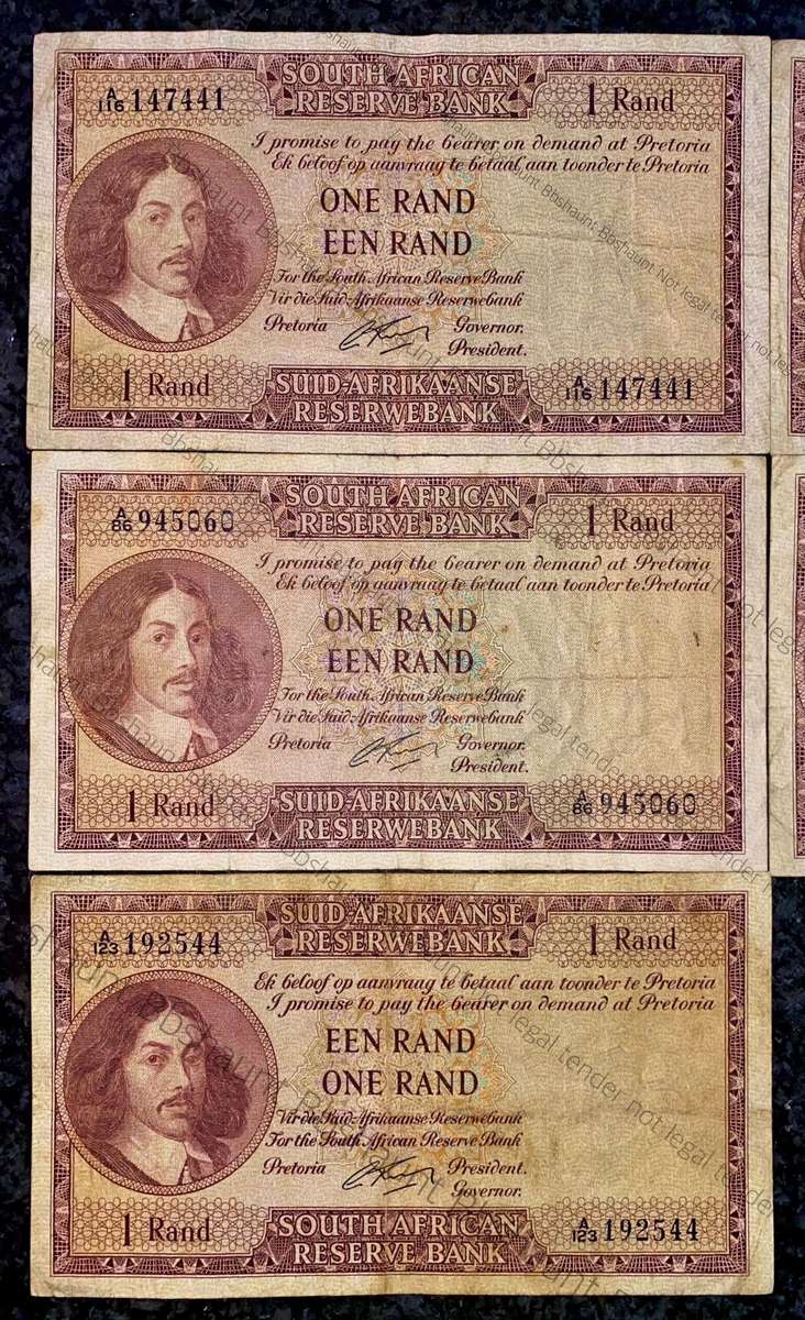 G Rissik R1 - 1st issue 1962 (BID PER NOTE)