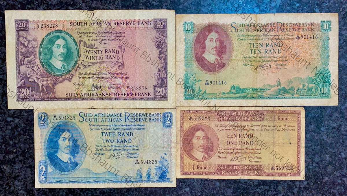 Complete Set Decimals R20 to R1 -- 4th issue 1961 & 1st issue 1962 (1 bid takes all)