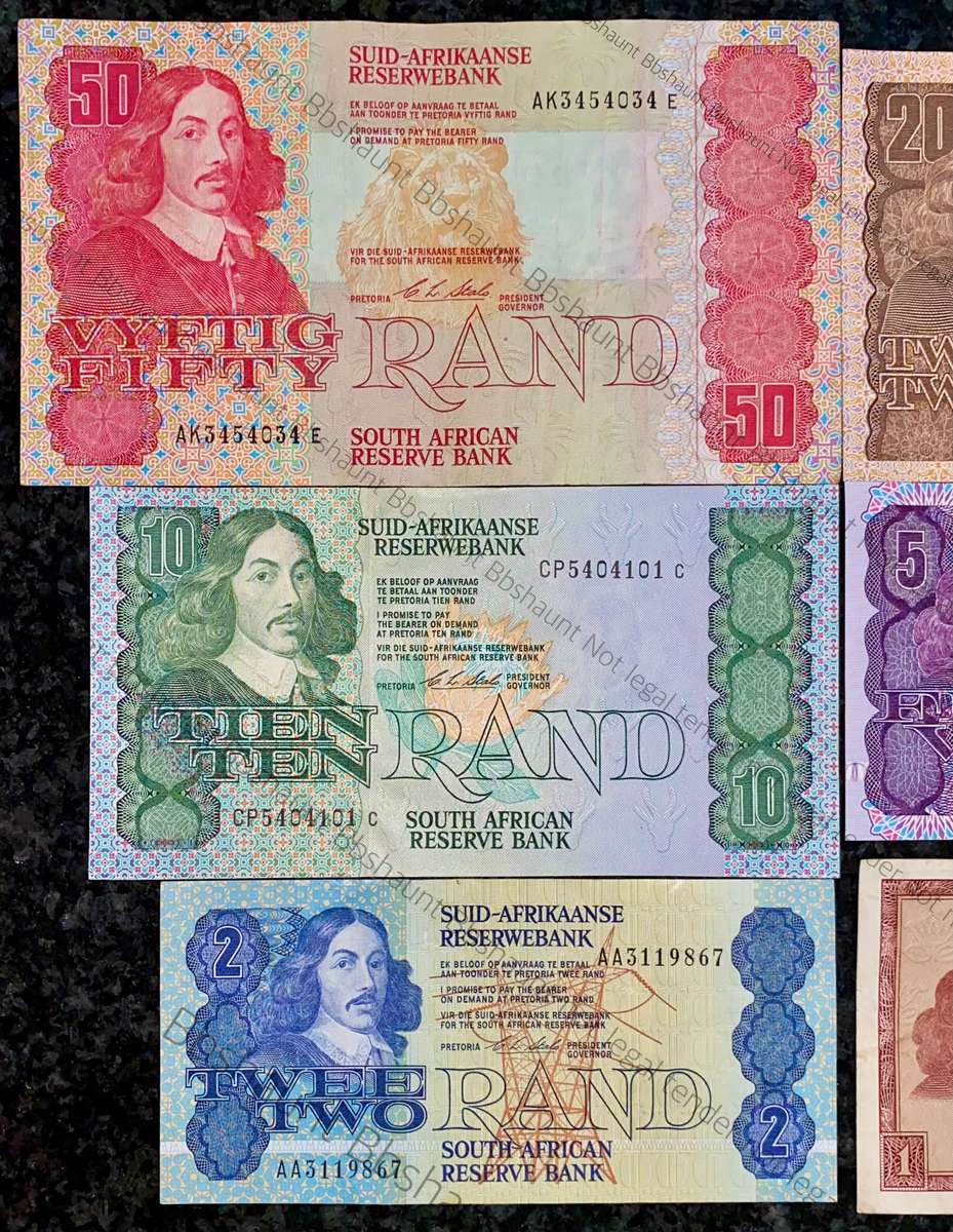 COMPLETE SET OF CL STALS & DECIMALS R50 TO R2AA --1ST ISSUE 1990 [R1 DE JONGH 1967] GOOD CONDITION
