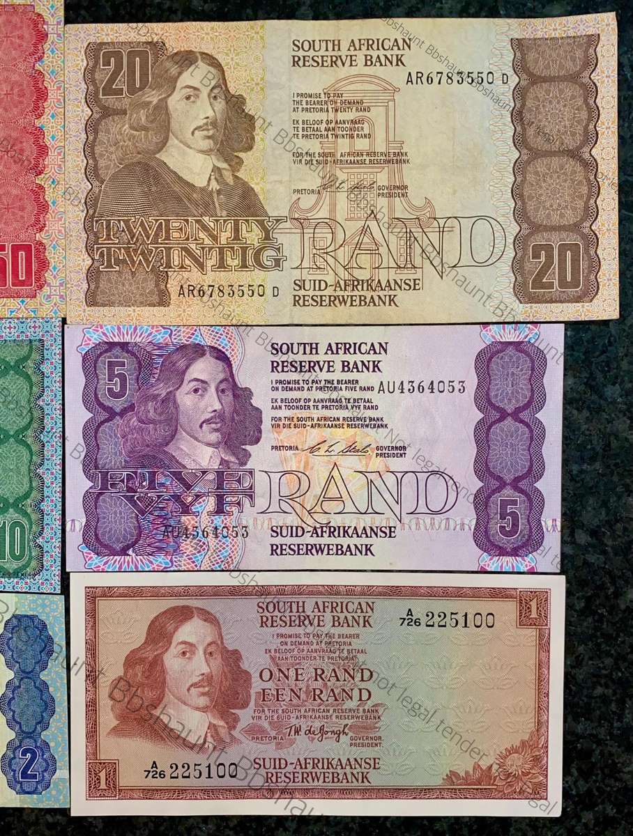 Complete Set CL Stals R50 to R2AA  good condition 1st issue 1990 (R1 TW De Jongh) (1 bid takes all)