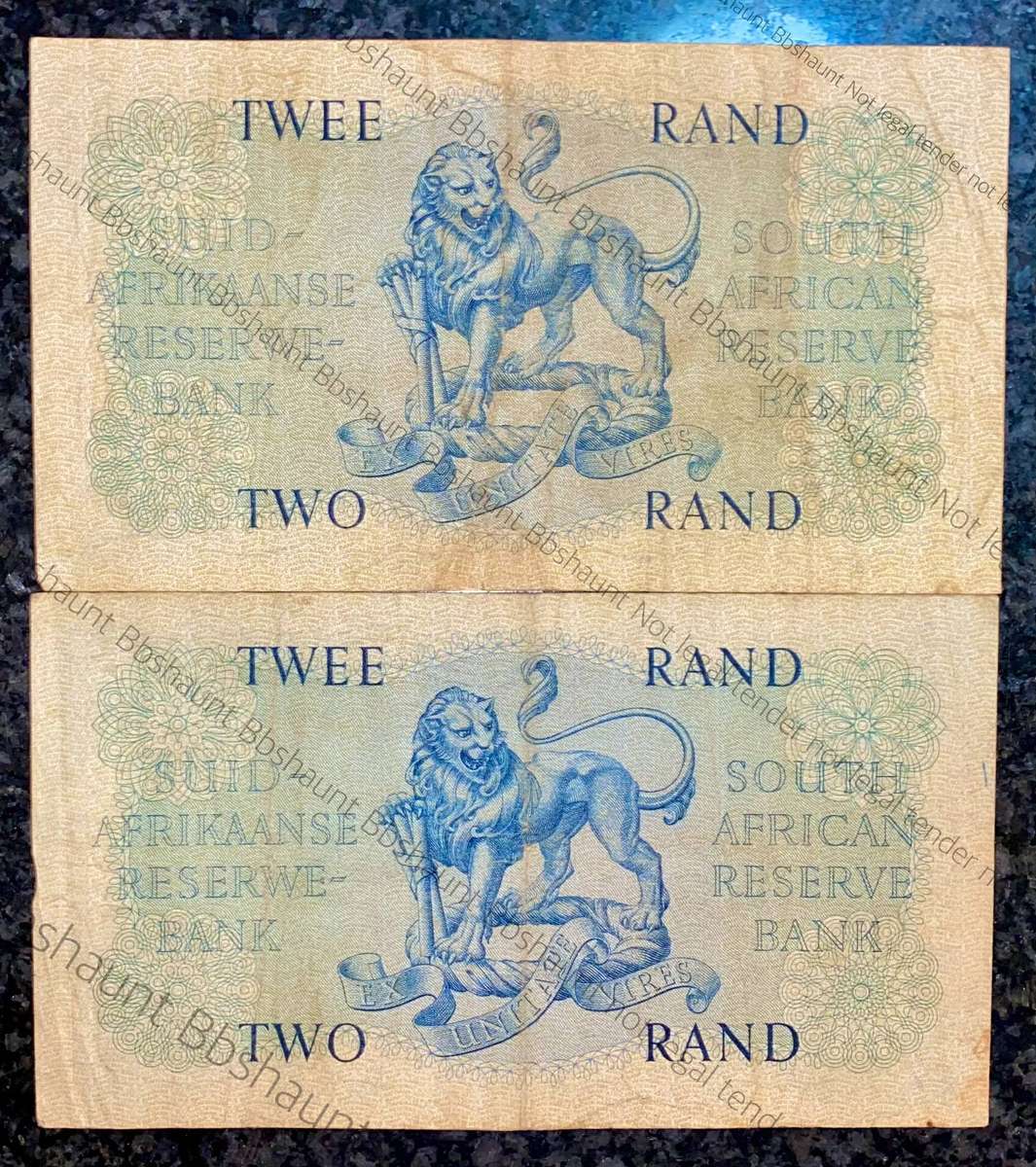 G Rissik. R2 -- B221 & B188 -- 1st issue 1962 (1 bid takes all)