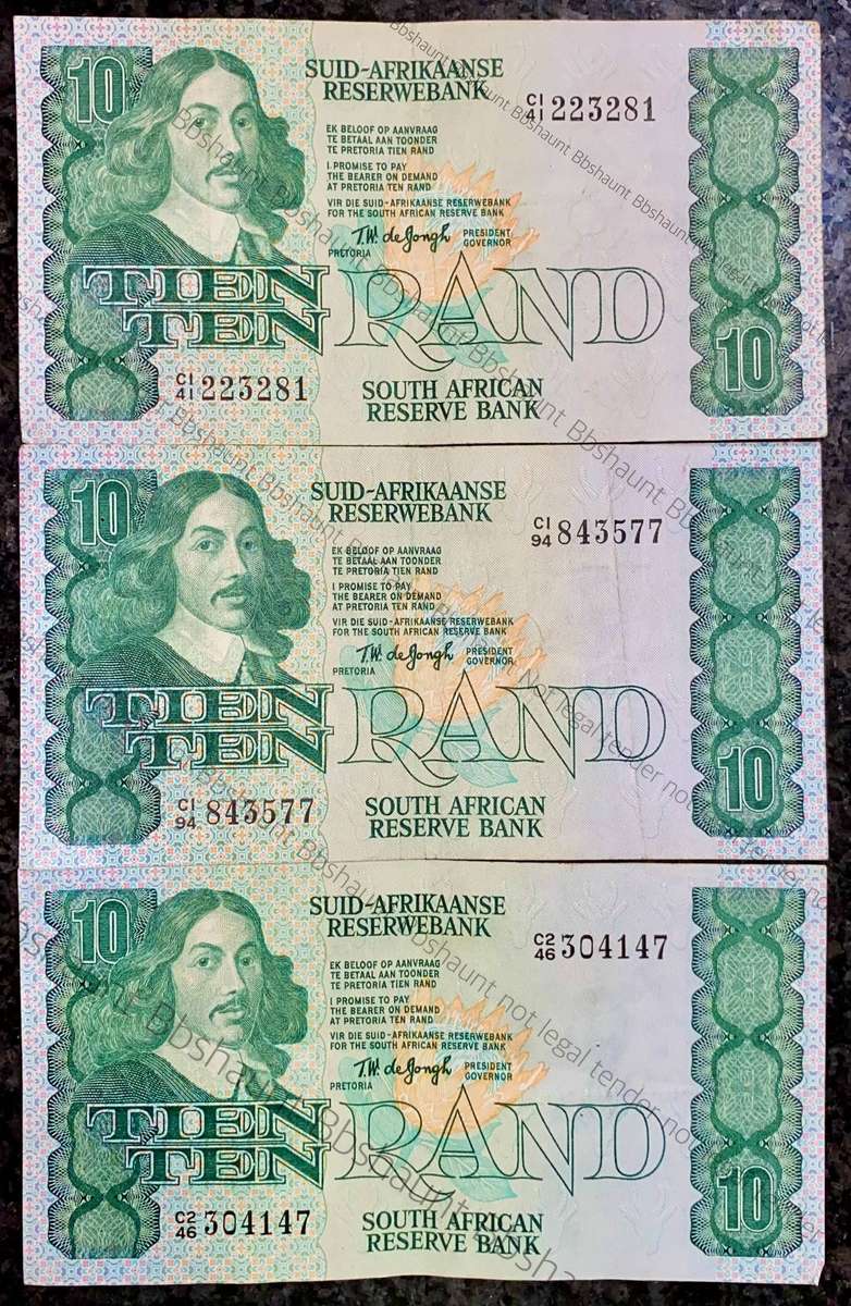 Tw De Jongh. R10 Van Riebeeck wtm 4th issue 1978 (1 bid takes all)