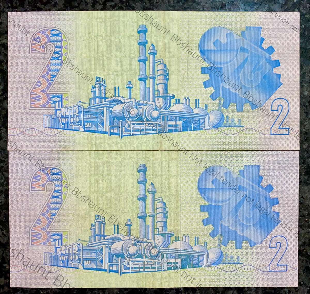 Replacement Note. GPC De Kock R2 - WY & WX - 3rd issue 1989/90 (1 bid takes all)