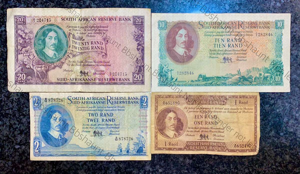 Complete Set Mh De Kock R20 to R1 -- 4th issue 1961 (1 bid takes all)