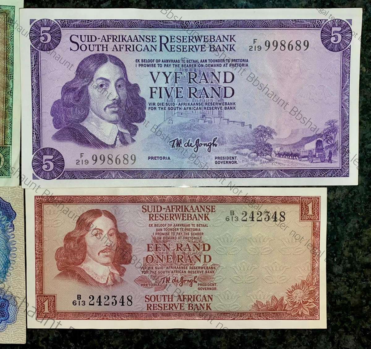 Complete Set Tw De Jongh R10 to R1 - very good condition 1967-1975 (1 bid takes all)